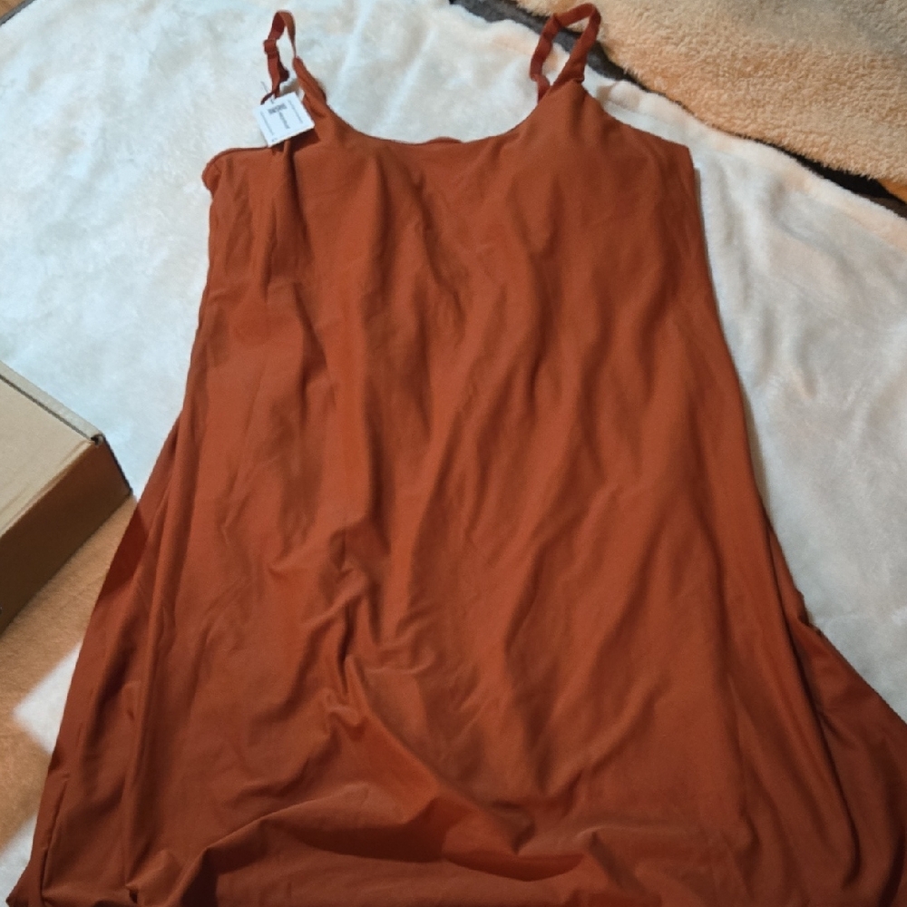 Elegant Orange Maxi Dress